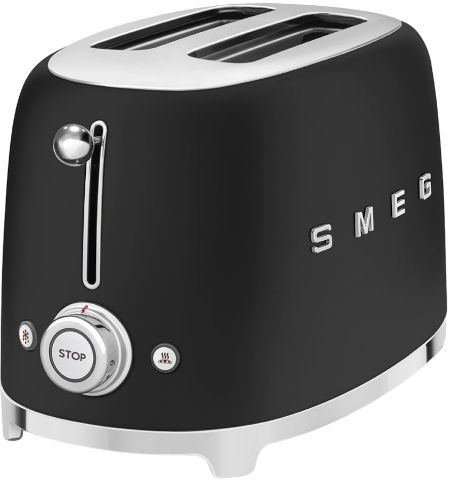 מצנם 2 פרוסות בעיצוב רטרו Smeg סמג TSF01 שחור מט