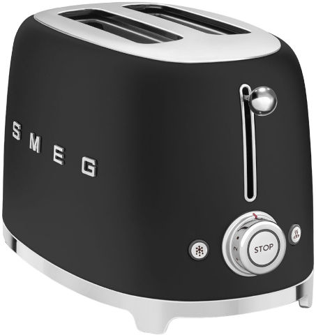 מצנם 2 פרוסות בעיצוב רטרו Smeg סמג TSF01 שחור מט