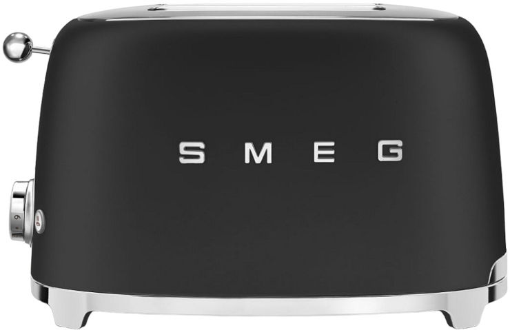 מצנם 2 פרוסות בעיצוב רטרו Smeg סמג TSF01 שחור מט