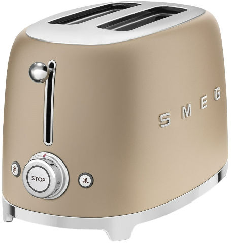 מצנם 2 פרוסות בעיצוב רטרו Smeg סמג TSF01 שמפניה