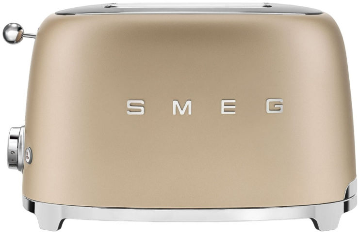 מצנם 2 פרוסות בעיצוב רטרו Smeg סמג TSF01 שמפניה