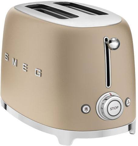 מצנם 2 פרוסות בעיצוב רטרו Smeg סמג TSF01 שמפניה