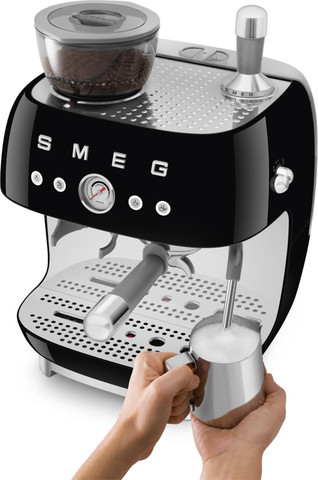 מכונת אספרסו ידנית Smeg סמג EGF03BLEU שחור מבריק