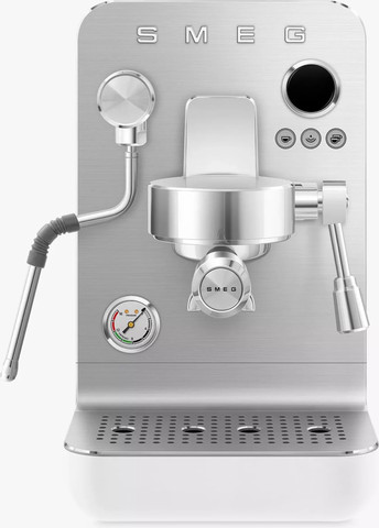 מכונת קפה ידנית Smeg סמג EMC02WHMEU - לבן
