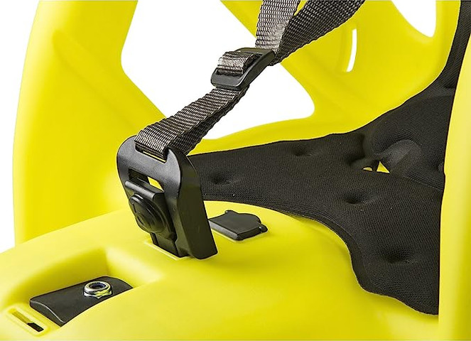 כסא תינוק לאופניים חיבור לסבל Bellelli PEPE Clamp צהוב מתאים לאופני 26" עד 28"