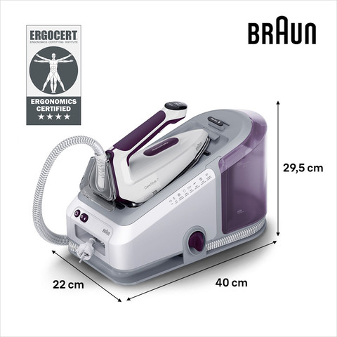 מגהץ קיטור עוצמתי כולל גיהוץ אנכי Braun בראון CareStyle 7 Steam IS7266VI