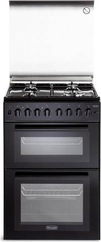 תנור משולב כיריים גז - 4 להבות Delonghi דלונגי DCS12EDN-IL שחור