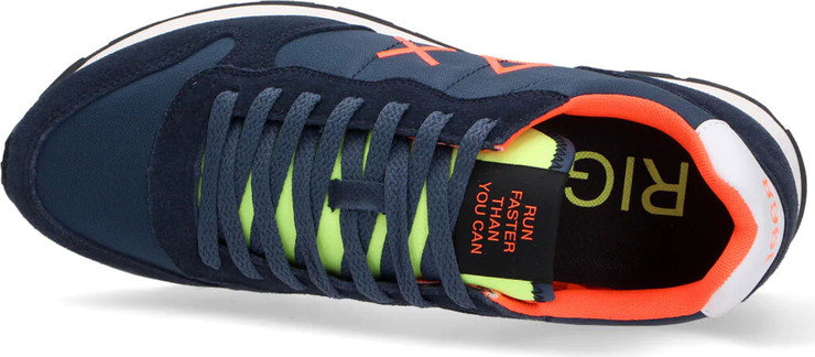 Z34102-07- TOM FLUO-NAVY BLUE- נעלי סניקרס לגברים