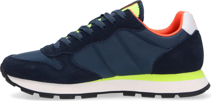 Z34102-07- TOM FLUO-NAVY BLUE- נעלי סניקרס לגברים