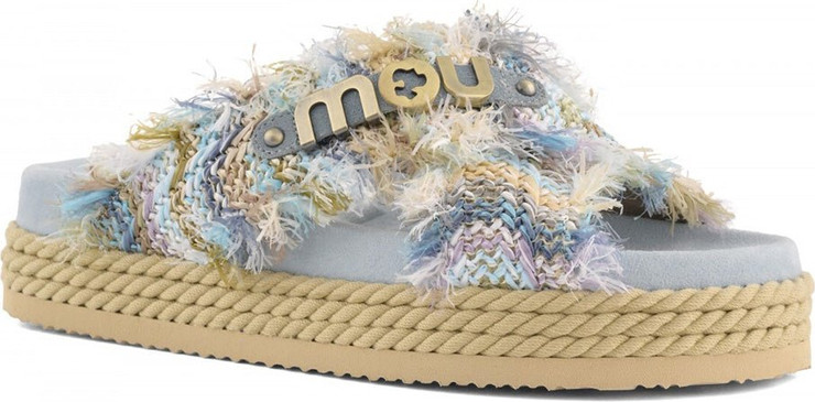 כפכפי Mou Criss-Cross Sandal נשים - מו - Multicolor