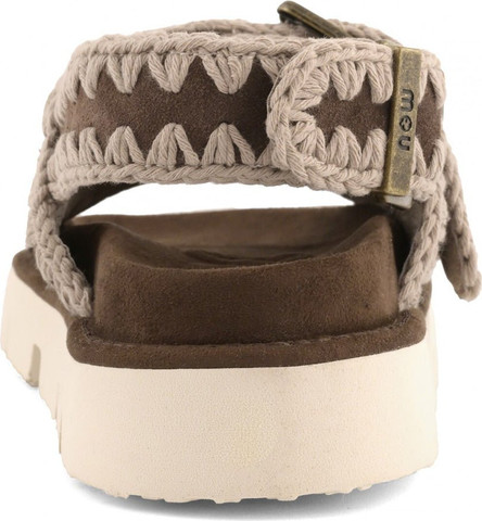 סנדלי Mou Bio Two Buckles Back נשים - מו - Brown