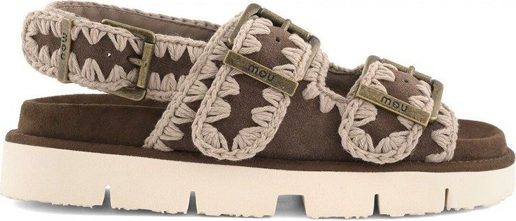 סנדלי Mou Bio Two Buckles Back נשים - מו - Brown