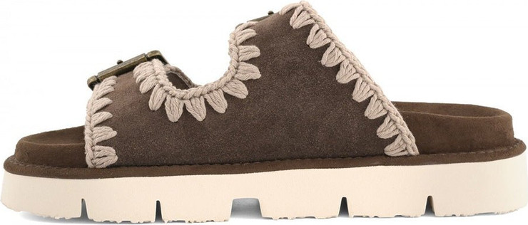 כפכפי Mou Bio Sandal Two Buckles נשים - מו - Brown
