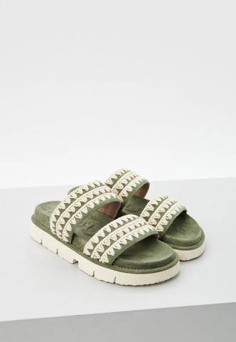 כפכפי Mou Bio Two Straps Sandal נשים - מו - Green