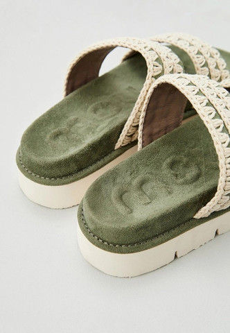 כפכפי Mou Bio Two Straps Sandal נשים - מו - Green