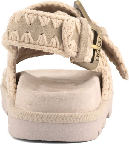 סנדלי Mou Low Bio Sandal Flower נשים - מו - Beige
