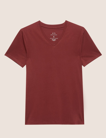 טי שירט Armani Exchange לגברים  צווארון וי גזרת Slim Fit