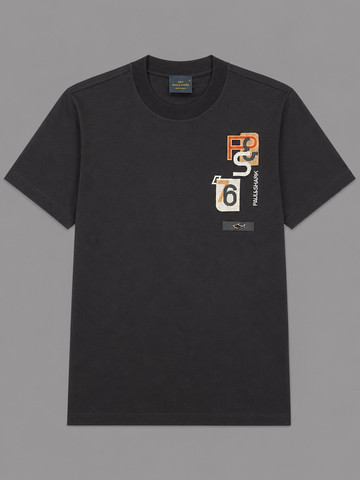 חולצת טישירט קצרה פול שארק 76 & Logo גברים - פול שארק - Black