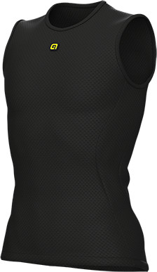 גופיית רשת ללא שרוולים VELO ACTIVE  שחור בייס לייר דקיקה ביותר מנדפת מאוד מסנן קרינה