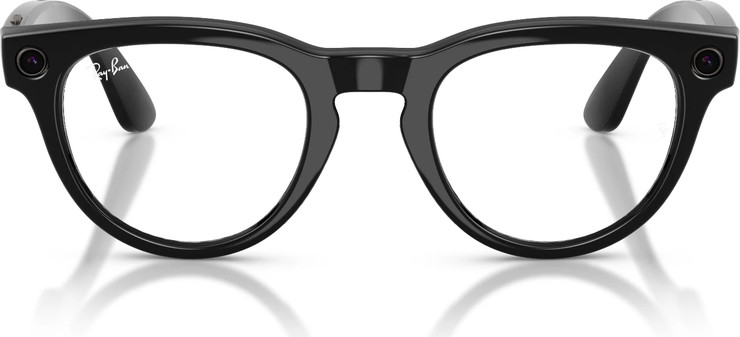 משקפי שמש חכמים Ray-Ban Meta Headliner Gen 2 RW4013 עם עדשות Transitions® Clear/Sapphire ומסגרת שחור מבריק בגודל 50-23