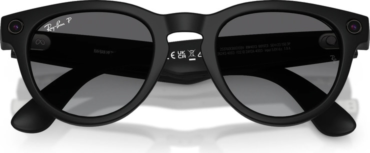 משקפיים חכמים 50-23 Ray-Ban Meta Headliner GEN 2 RW4013 בצבע Matte Black עם עדשות Polarized Gradient Graphite