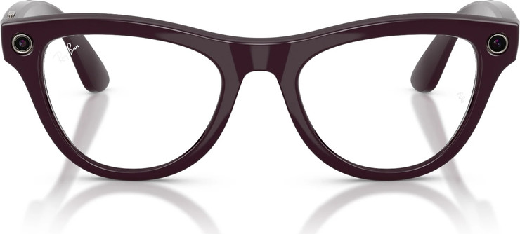 משקפיים חכמים Ray-Ban Meta Skyler GEN 2 RW4014 52-20 בצבע Shiny Mystic Violet עם עדשות Clear/Amethyst Transitions®