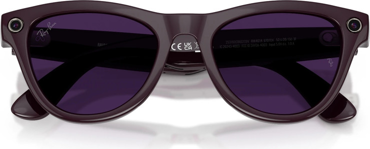 משקפיים חכמים Ray-Ban Meta Skyler GEN 2 RW4014 52-20 בצבע Shiny Mystic Violet עם עדשות Clear/Amethyst Transitions®