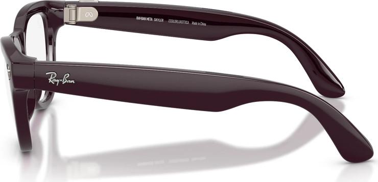 משקפיים חכמים Ray-Ban Meta Skyler GEN 2 RW4014 52-20 בצבע Shiny Mystic Violet עם עדשות Clear/Amethyst Transitions®