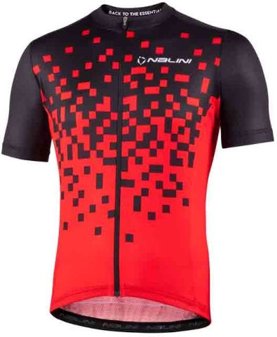 חולצה לרכיבת אופניים לגברים NEW ATLANTA JERSEY שחור-אדום XXXXL NALINI