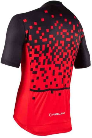חולצה לרכיבת אופניים לגברים NEW ATLANTA JERSEY שחור-אדום XXXXL NALINI