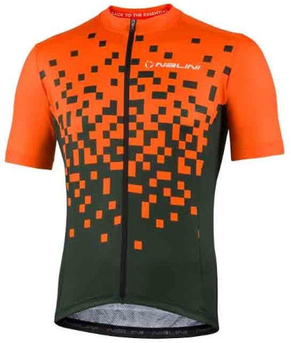 חולצה לרכיבת אופניים לגברים NEW ATLANTA JERSEY ירוק-כתום M NALINI