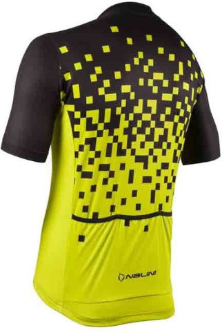 חולצה לרכיבת אופניים לגברים NEW ATLANTA JERSEY שחור-צהוב M NALINI