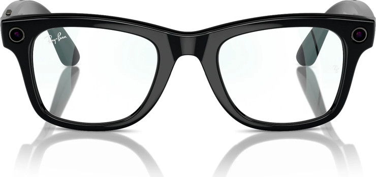 משקפי שמש חכמים Ray-Ban Meta Wayfarer RW4006 עם עדשות Blue-Violet Light Filter ומסגרת בצבע שחור מבריק בגודל 53-22