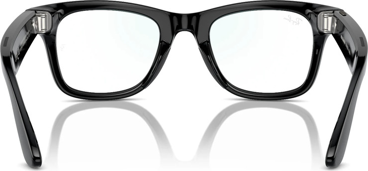משקפי שמש חכמים Ray-Ban Meta Wayfarer RW4006 עם עדשות Blue-Violet Light Filter ומסגרת בצבע שחור מבריק בגודל 53-22