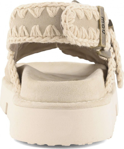 סנדלי Mou Bio Two Buckles Back נשים - מו - Beige