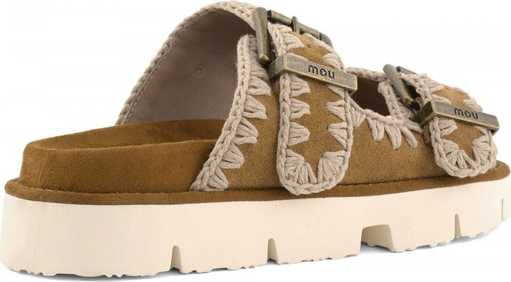 כפכפי Mou Bio Sandal Two Buckles נשים - מו - Brown