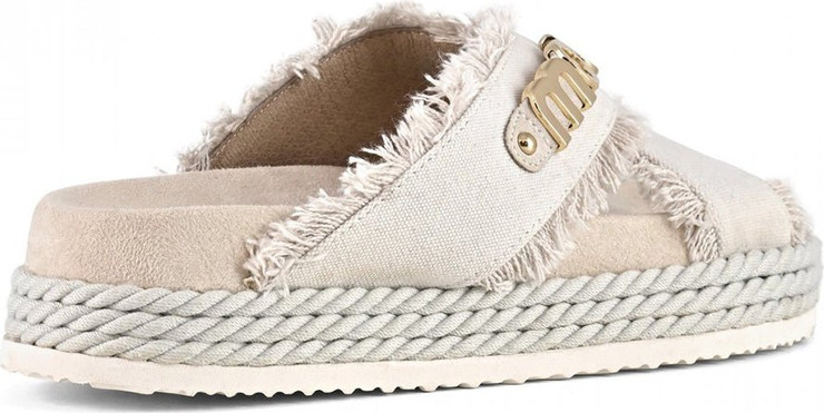 כפכפי Mou Criss-Cross Sandal נשים - מו - Beige
