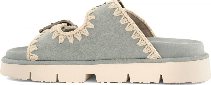 כפכפי Mou Bio Sandal Two Buckles נשים - מו - Grey