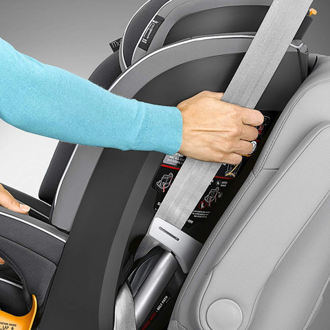 כסא בטיחות ובוסטר מיי פיט זיפ MyFit Zip עם ריפוד כפול ניתן להסרה בקלות - אפור Granite