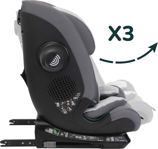 כסא בטיחות ובוסטר סיט & גו Seat&Go בטיחות ונוחות לאורך שנים - אפור Glam Grey