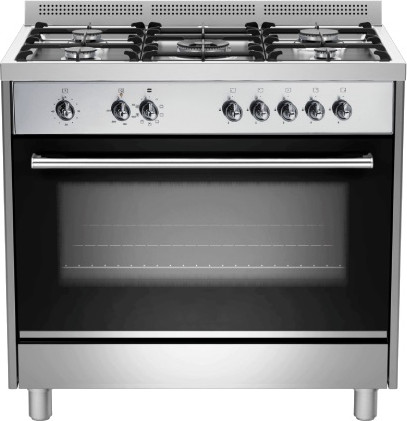 תנור משולב כיריים גז - 5 להבות 90 ס"מ Sauter סאוטר SOC9055IX
