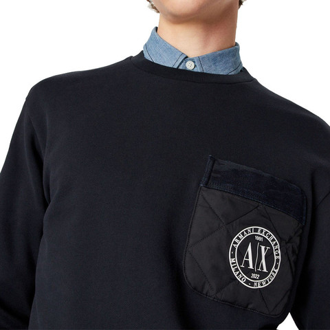 סווטשרט Armani Exchange לגברים בדגם Pocket Logo