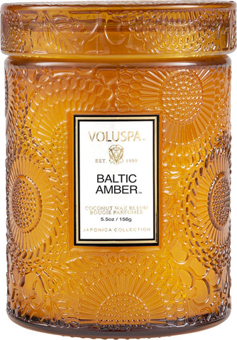 נר ריחני בצנצנת זכוכית 156 גרם - Baltic Amber