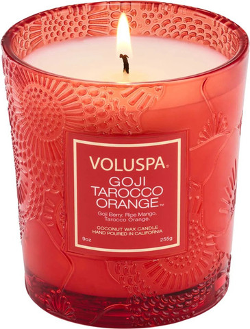 נר ריחני בצנצנת זכוכית 255 גרם Goji Tarocco Orange - XXV