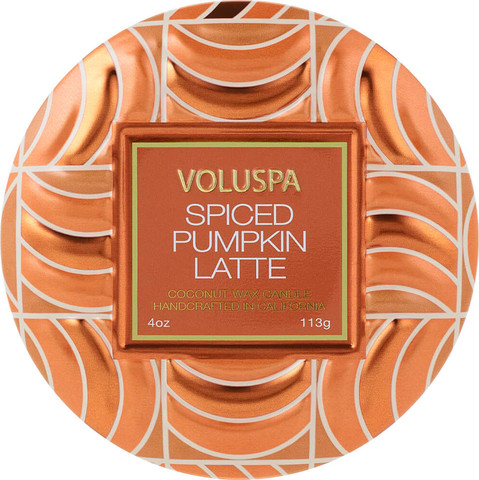 נר ריחני בקופסת פח 113 גרם - Spiced Pumpkin Latte Capsule