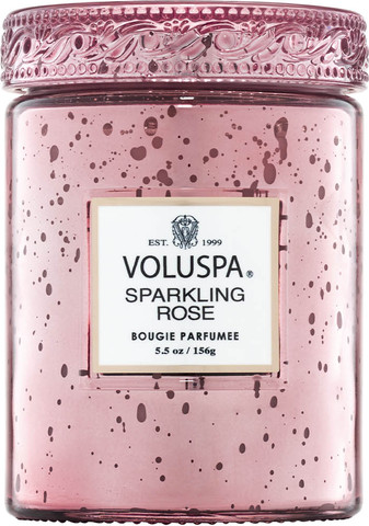 נר ריחני בצנצנת זכוכית 156 גרם - Sparkling Rose