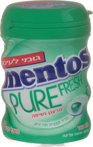 מסטיק מנטוס ללא סוכר בטעם ספירמינט