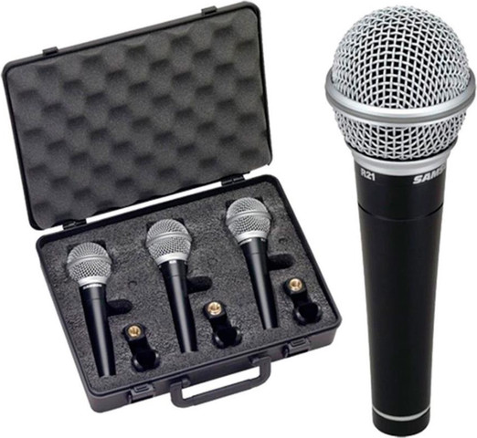 3 מיקרופונים דינמיים R21 Cardiod Dynamic Mic 3-pack