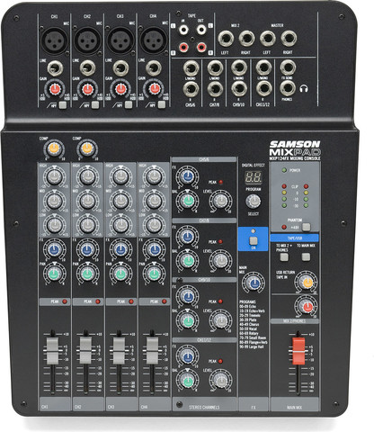 מיקסר 12 ערוצים  MIXPAD MXP124FX 12 INPUT