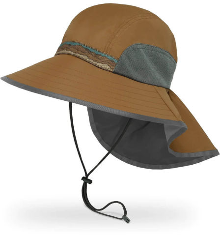כובע רחב שוליים Adventure צבע חום
